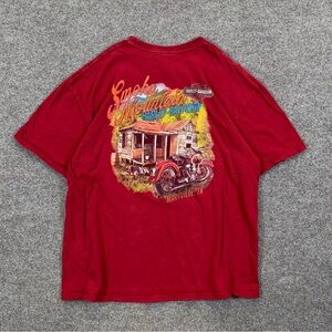 Harley Davidson Smokey Mountains TN Red Short Sleeve Graphic T-Shirt Men’s XXL